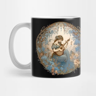 Guitar Player in a Garden Mug